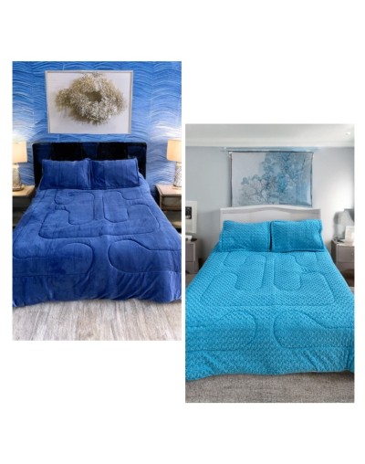 Cubrelecho peluche remolino