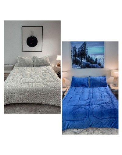 Cubrelecho peluche remolino