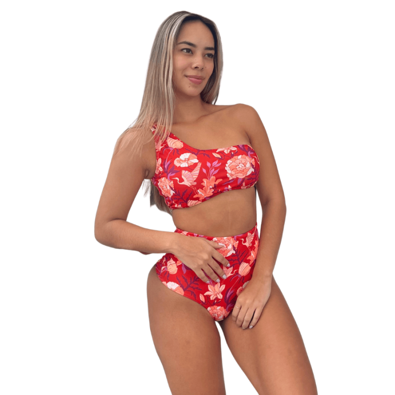 Vestido de baño bikini  guayacán estampado