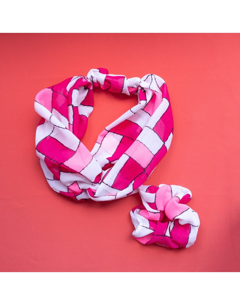 Combo Balaca tipo TurbanteScrunchie
