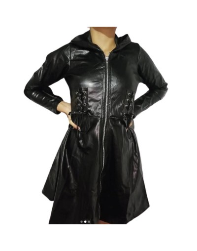 vestido cuerina