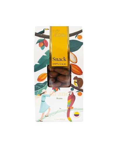 Cacao en grano Tostado/ Cacao Beans Toasted  Caja x 100gr