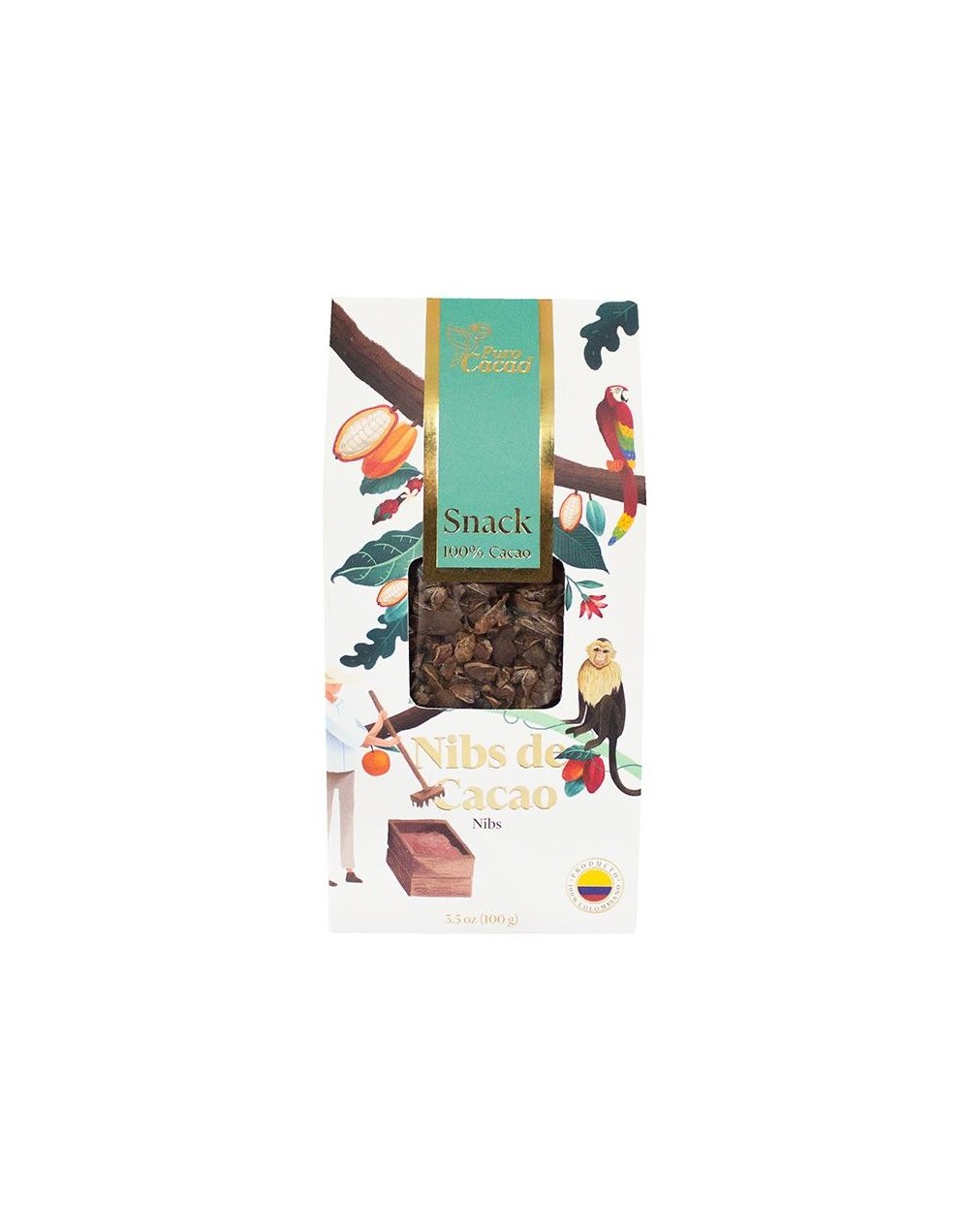 Nibs de Cacao Caja x 100Gr