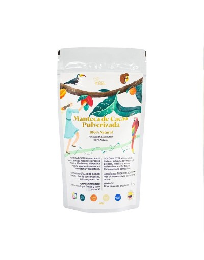 MANTECA DE CACAO PULVERIZADA 500gr