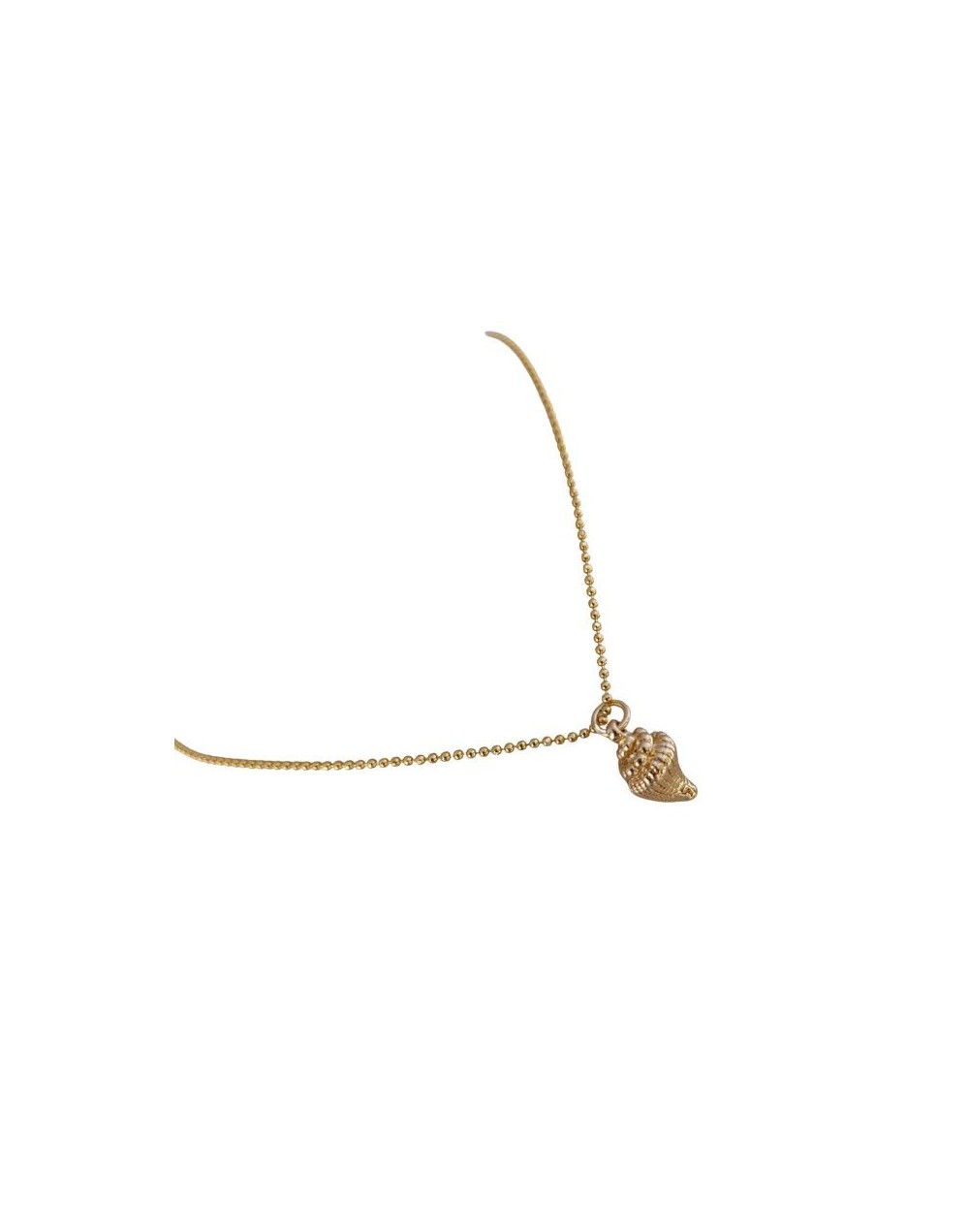 Hermosa Cadena con dije en forma de Conchita en Rodio.