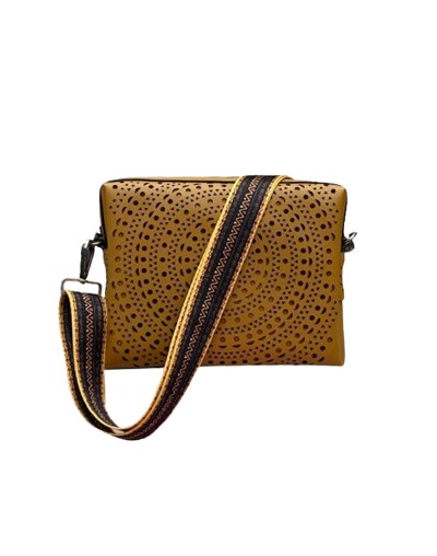 BOLSO CALA PERFORADO MOSTAZA