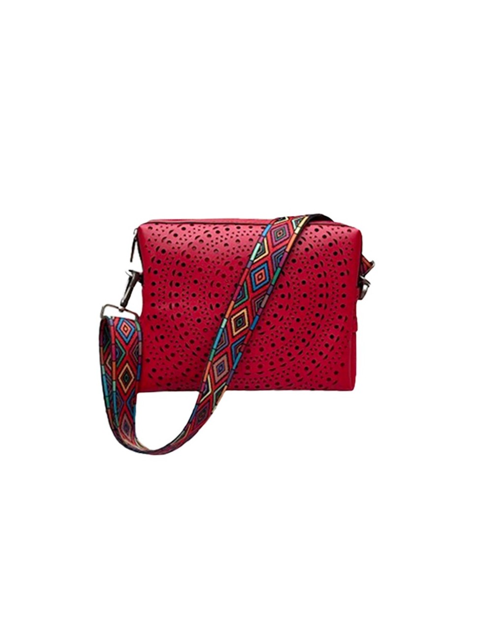 BOLSO CALA PERFORADO ROJO