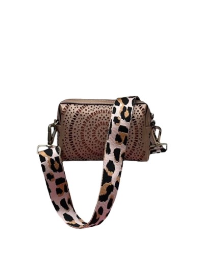 BOLSO CALA PERFORADO ORO ROSA
