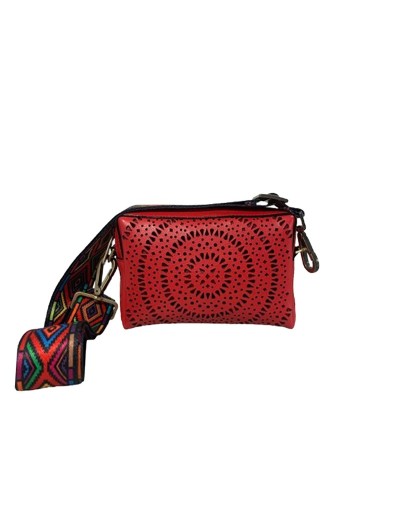 BOLSO CALA PERFORADO ROJO