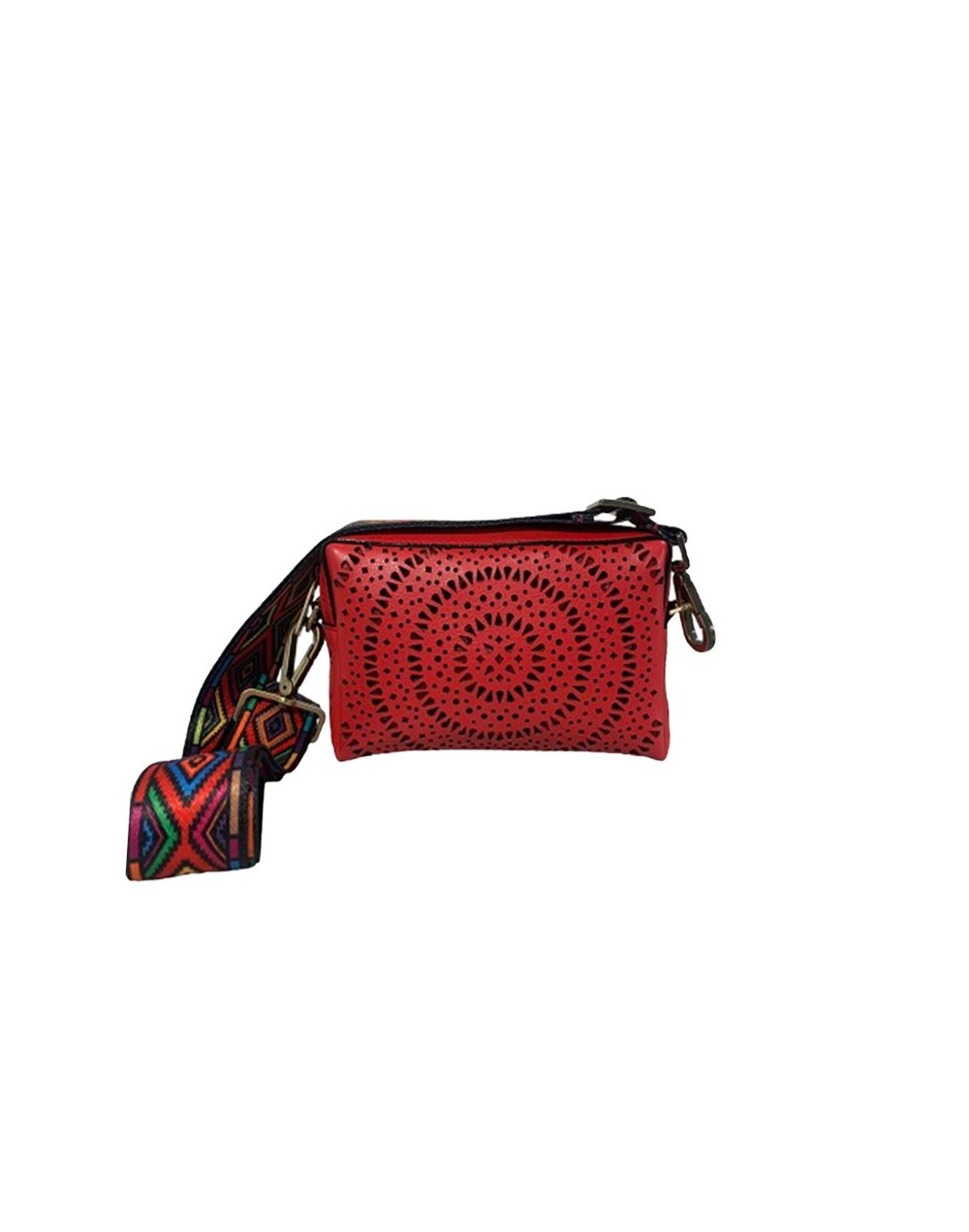 BOLSO CALA PERFORADO ROJO