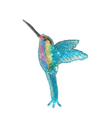 PRENDEDOR COLIBRI AZUL
