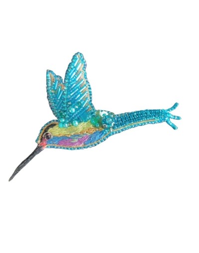 PRENDEDOR COLIBRI AZUL
