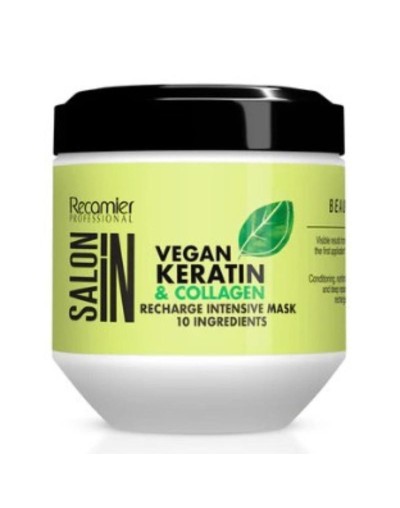 RECAMIER VEGAN KERATIN Y COLLAGEN RECHARGE MASK 10 INGREDIENTES 500G