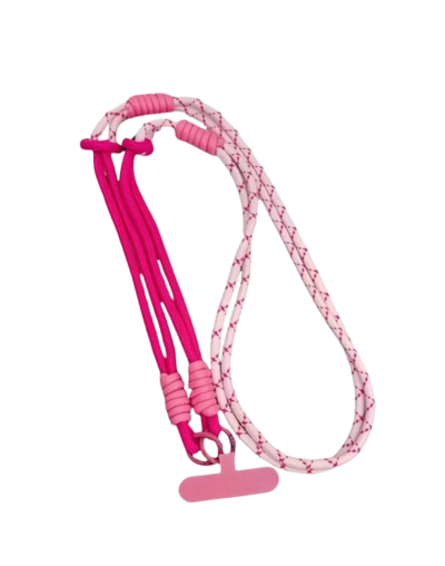 Correa para celular Pink Duo – diseño ajustable en dos tonos