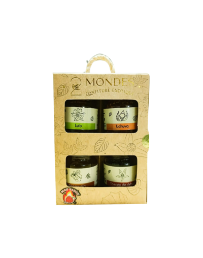 2 mondes caja de 4 mermeladas picantes
