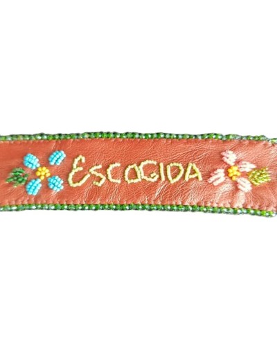 PULSERA EN CUERO ESCOGIDA