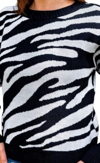 Sweater dama zebra