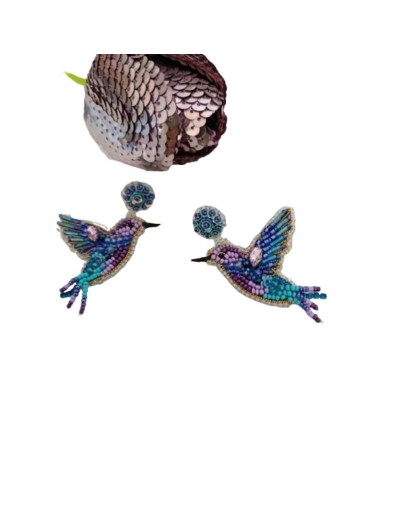 Aretes Colibrí 