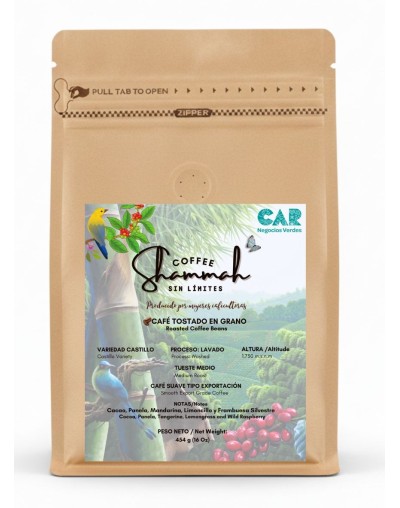Café Tostado en Grano Variedad Castillo