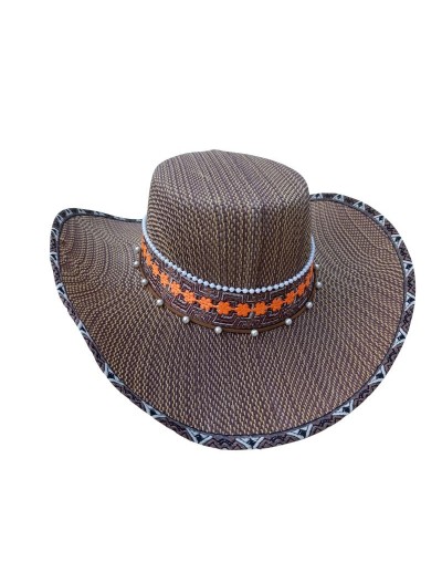 Sombrero Sabanero Café en Tela