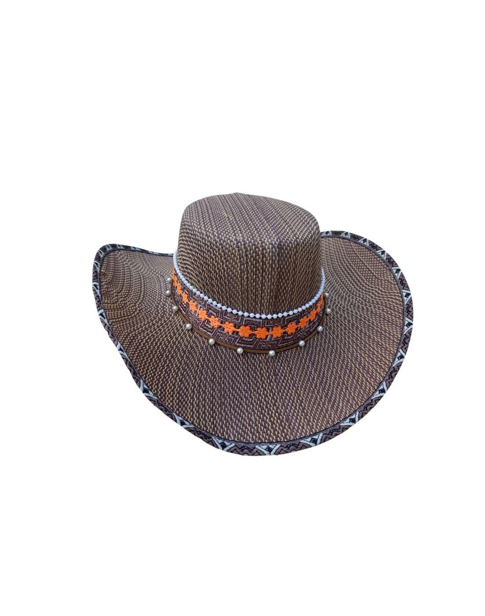 Sombrero Sabanero Café en Tela