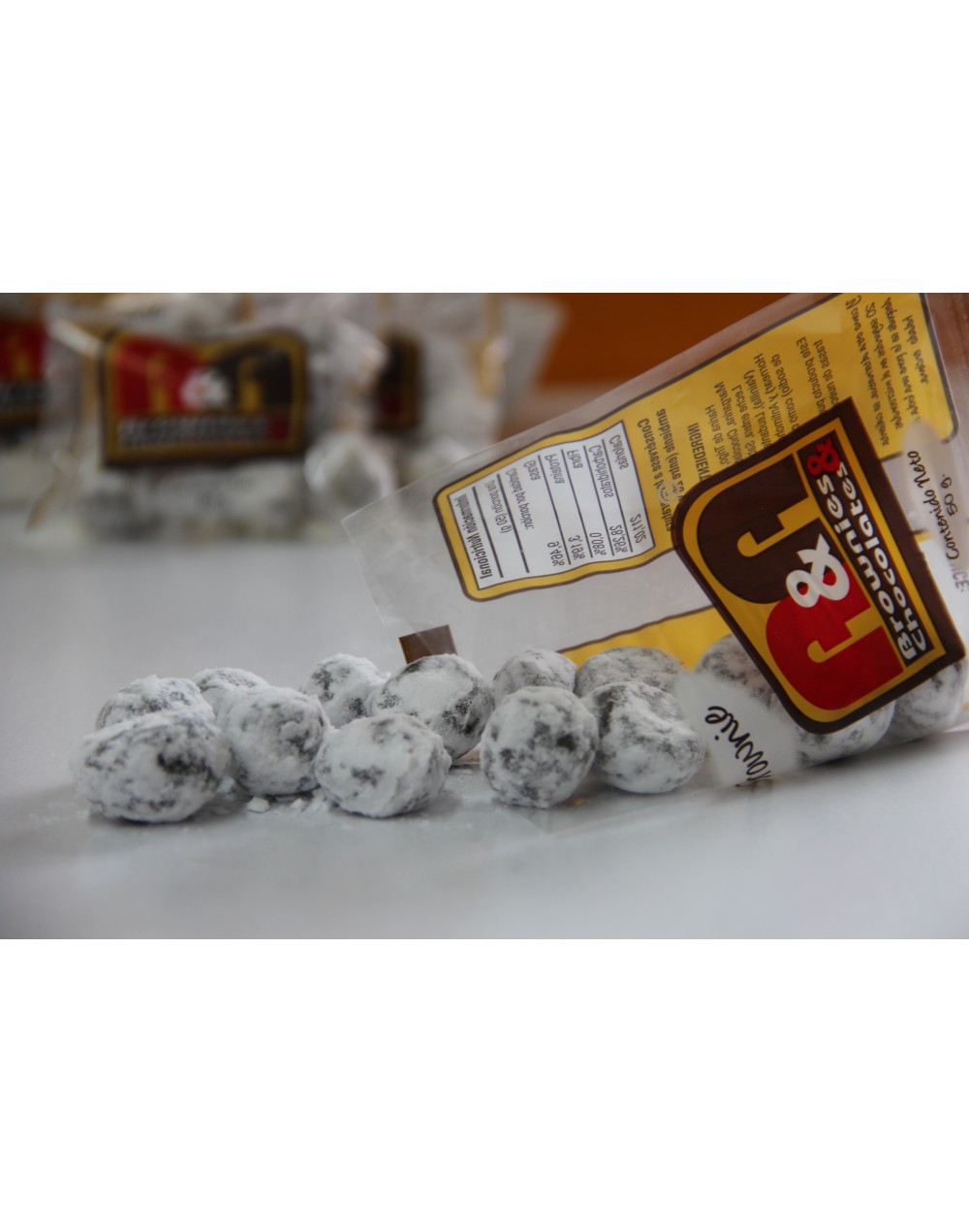 Bolitas de Brownie con azúcar