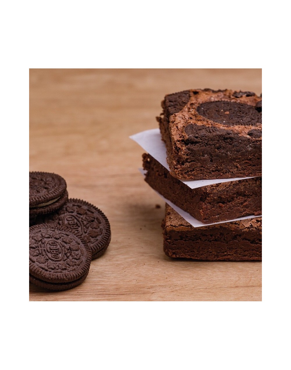 Brownie con Oreo