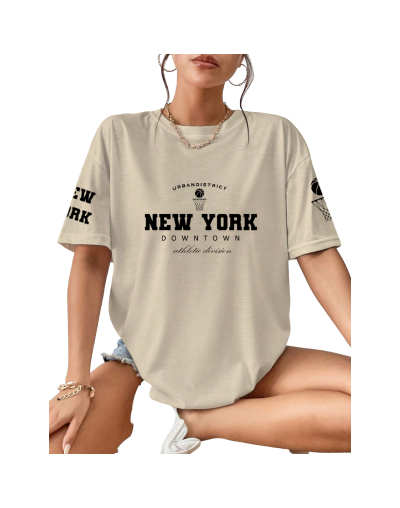 CAMISETA OVER DURAZNO
