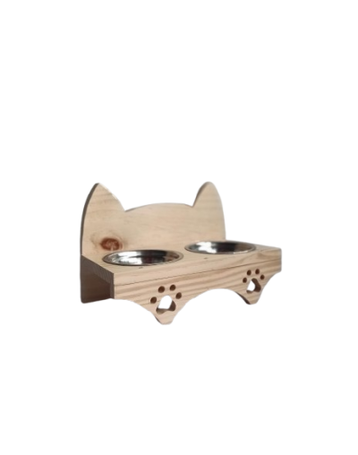 comedero elevado para gatos