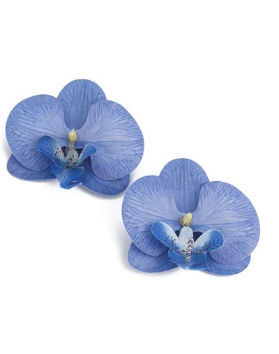Aretes de orquídea