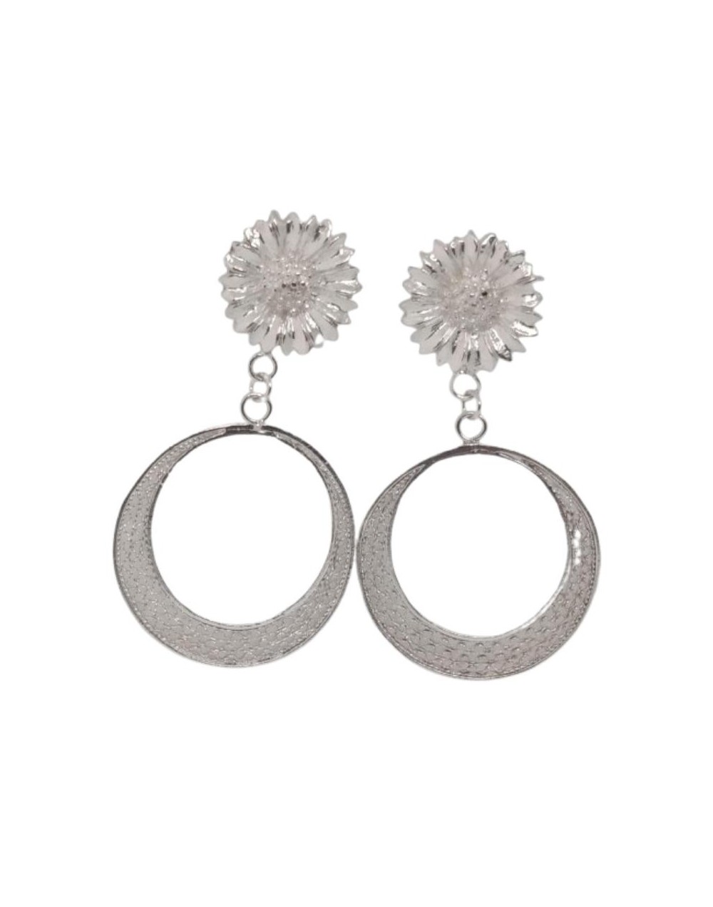 Aretes Girasol Diseñame Joyería Artesanal