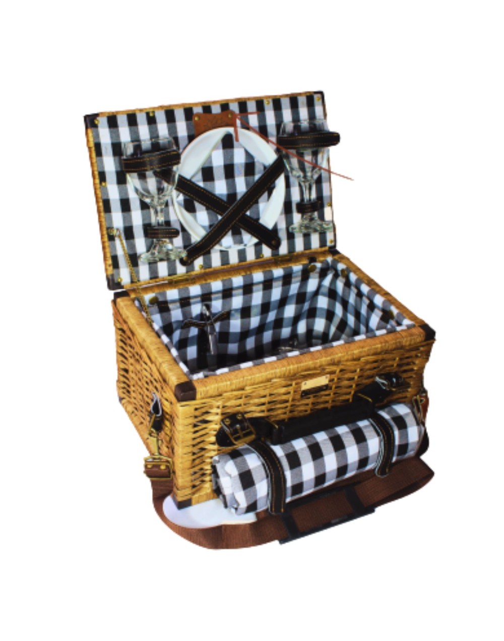 MALETIN MIMBRE PICNIC 2P LUJO