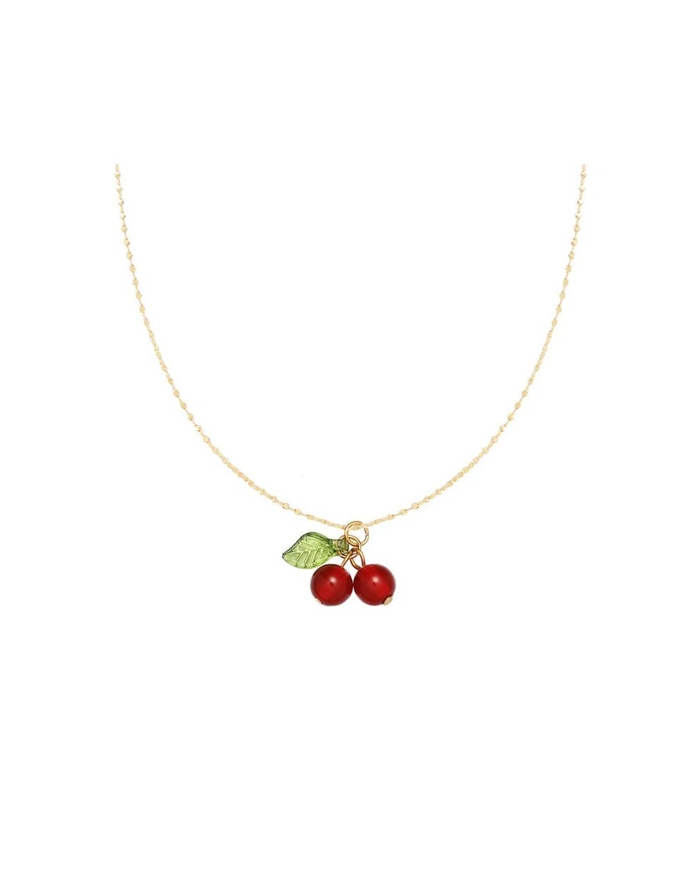 collar cerezas 