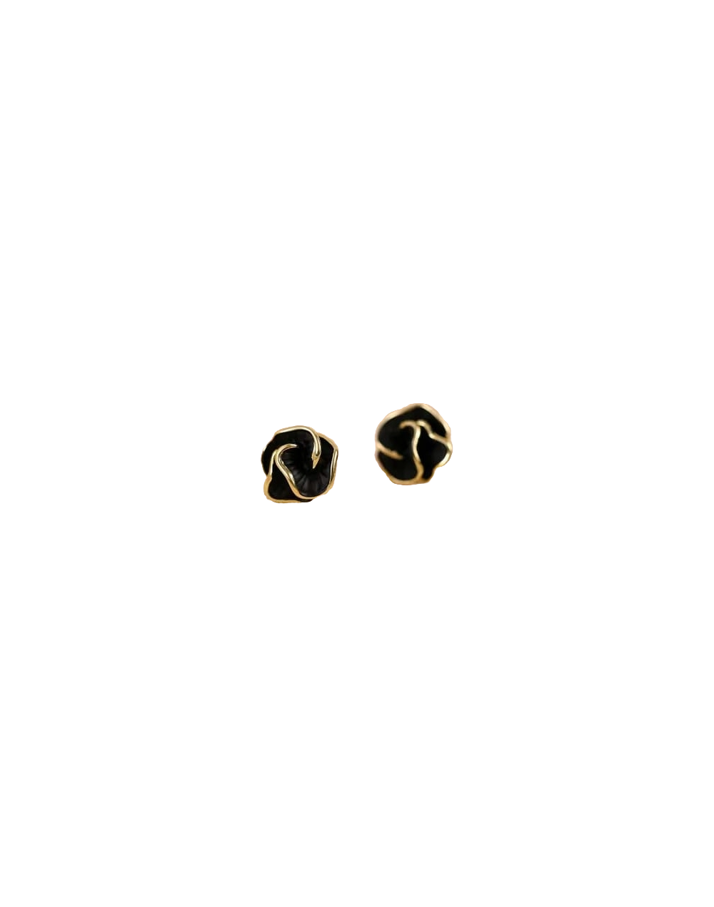 aretes nudo negro 