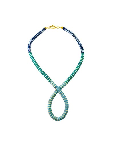 Collar elegante mar y río en werregue