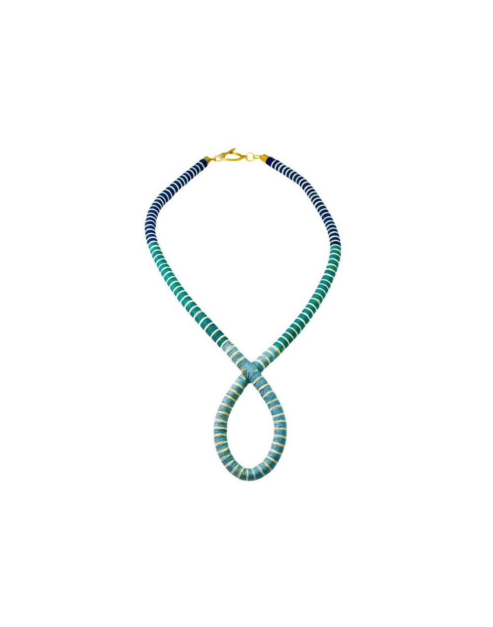 Collar elegante mar y río en werregue
