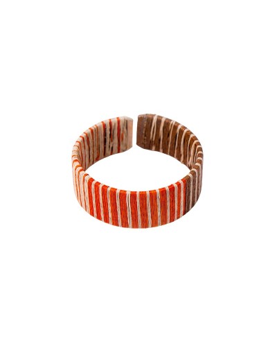 Pulsera atardecer chocoano tejida en werregue