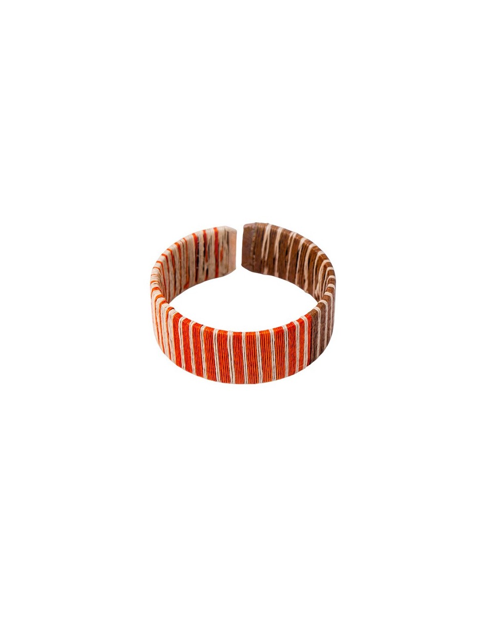 Pulsera atardecer chocoano tejida en werregue