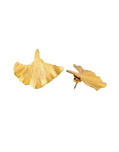 Aretes Ginkgo dorados