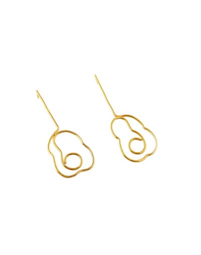 Aretes colgantes flor