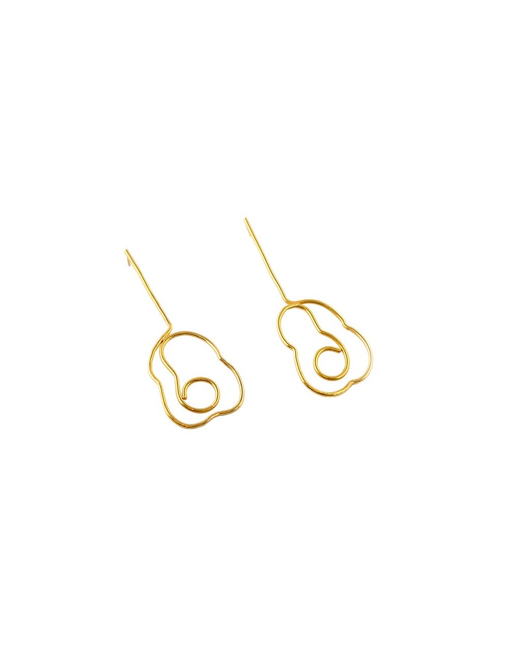 Aretes colgantes flor
