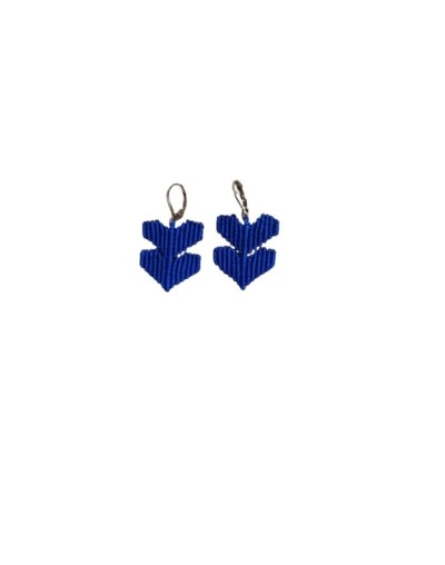 Aretes hilos de corazón 