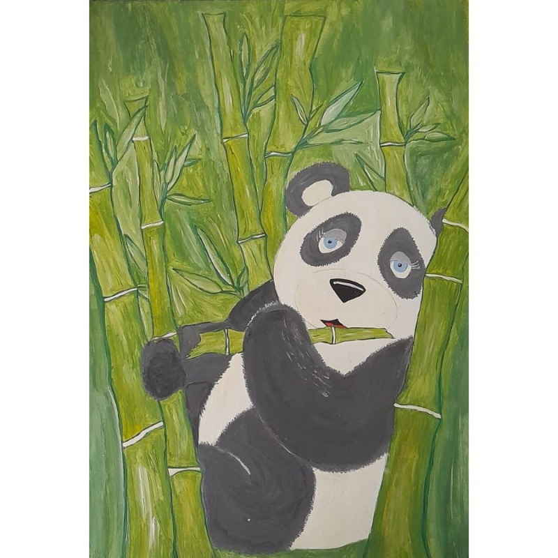Cuadro decorativo oso panda