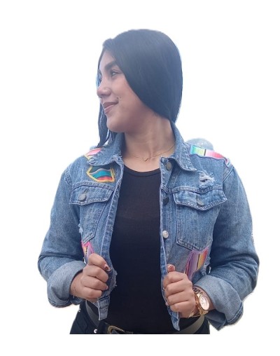CHAQUETA JEAN INTERVENIDA