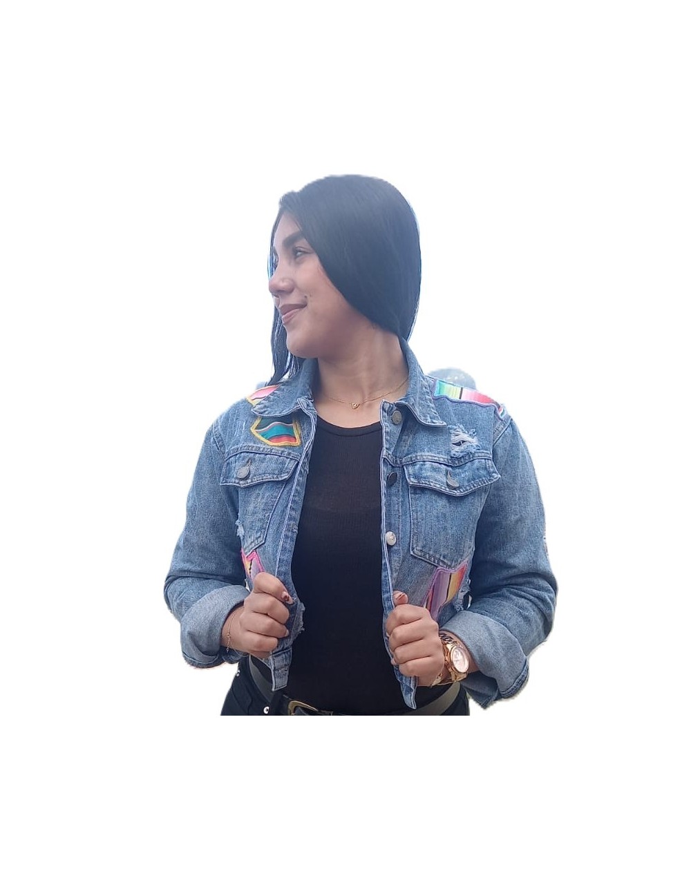 CHAQUETA JEAN INTERVENIDA