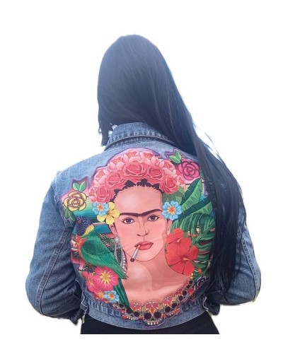 CHAQUETA JEAN INTERVENIDA