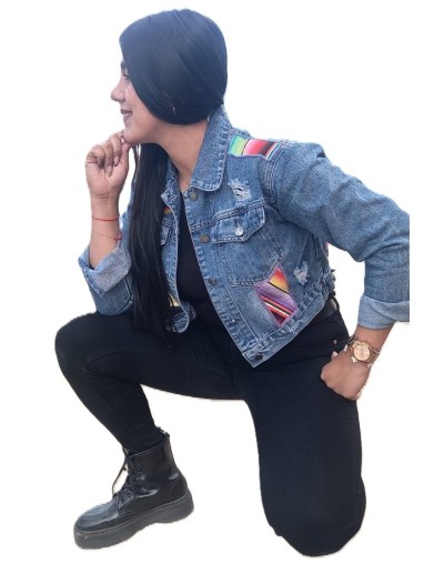CHAQUETA JEAN INTERVENIDA