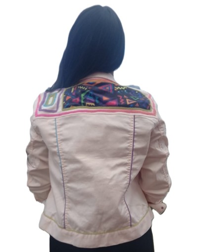 CHAQUETA EN DRIL INTERVENIDA