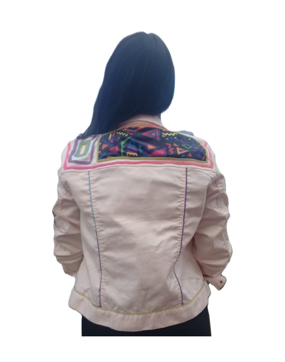 CHAQUETA EN DRIL INTERVENIDA