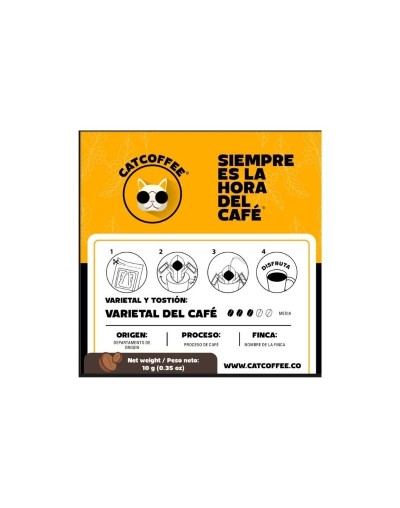 Café Colombiano de Especialidad 10g | CatCoffee